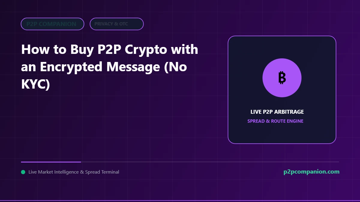 The Ultimate Guide: How to Buy P2P Crypto with an Encrypted Message (No KYC)