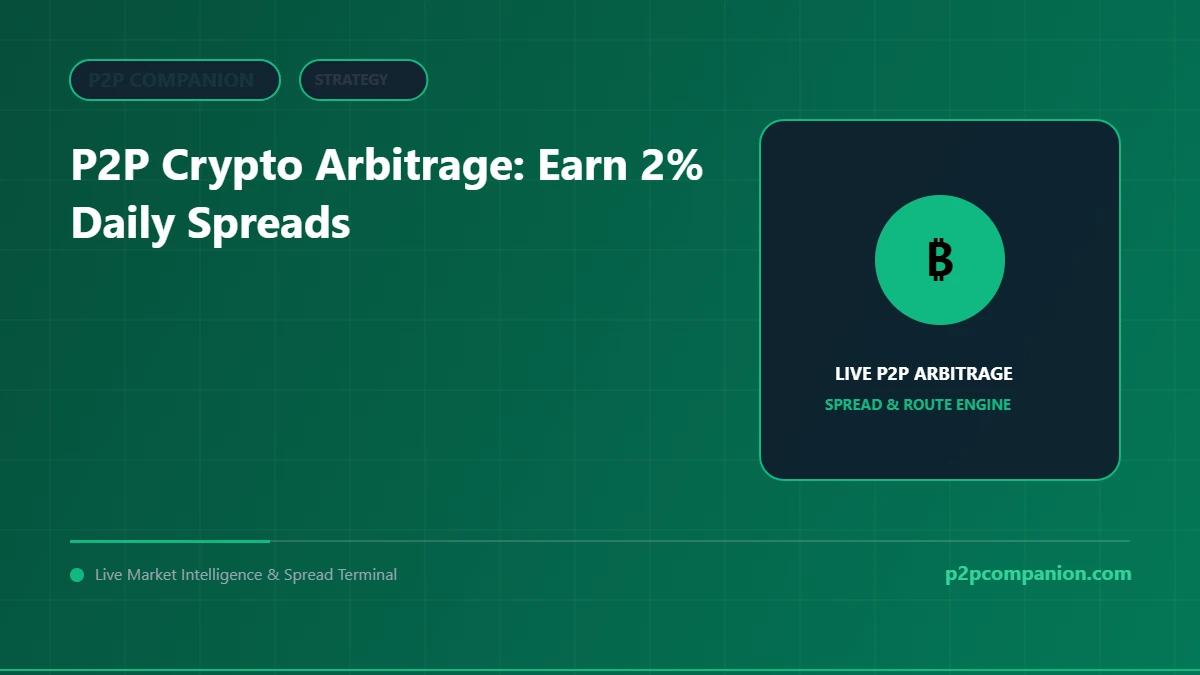 P2P Crypto Arbitrage: Earn 2% Daily Spreads (Step-by-Step)